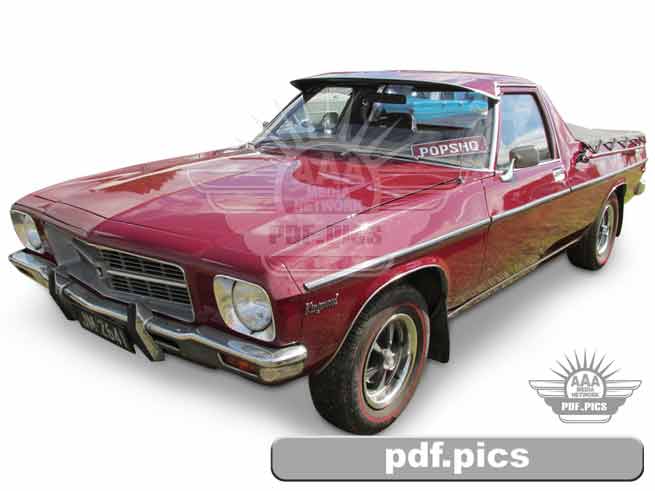 HQ Holden Ute Front Passenger Side View