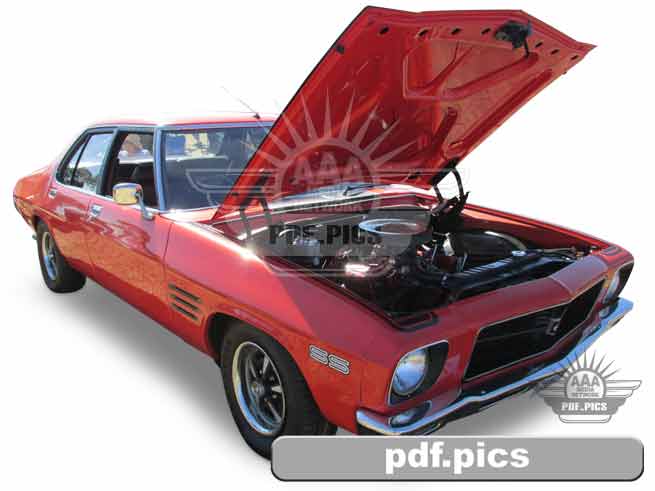HQ Holden Sedan Front Drivers Side View