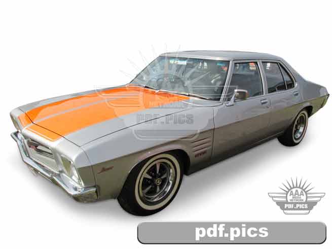 HQ Holden Sedan Front Passenger Side View