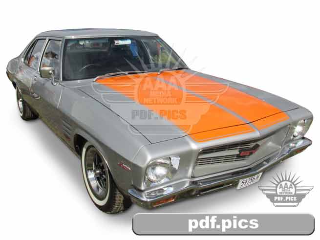HQ Holden Sedan Front Drivers Side View
