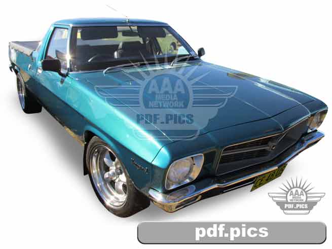 HQ Holden Ute Front Drivers Side View