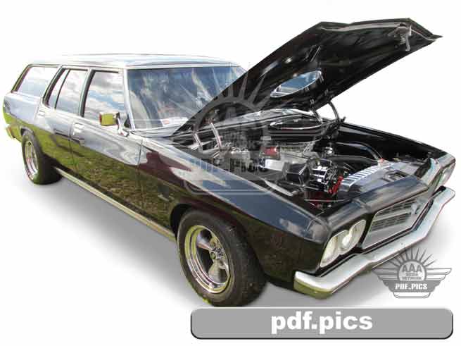 HQ Holden Station Wagon Front Drivers Side View