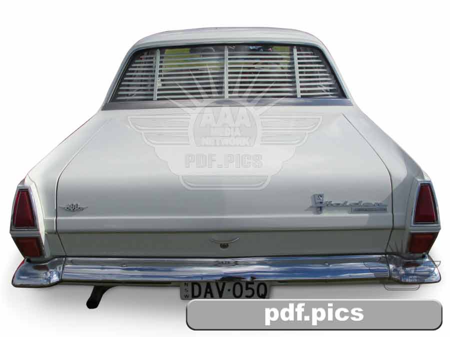 HR Holden Sedan Rear View