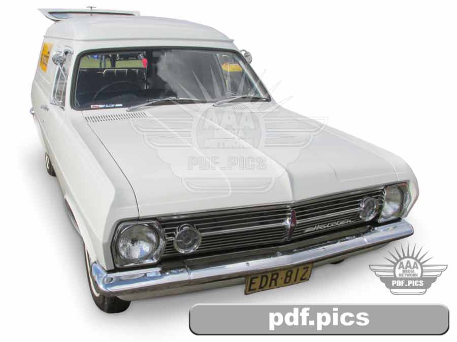HR Holden Panel Van Front Drivers Side View
