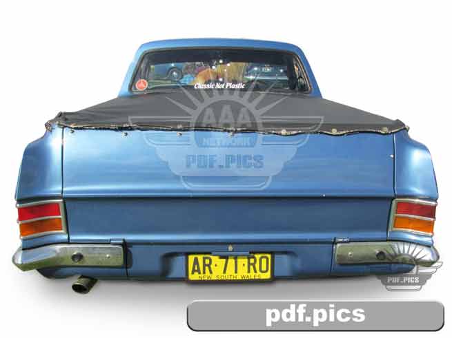 HR Holden Ute Rear View
