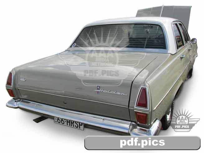 HR Holden Sedan Rear Drivers Side View