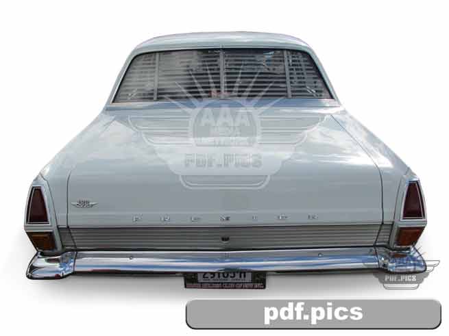 HR Holden Sedan Rear View