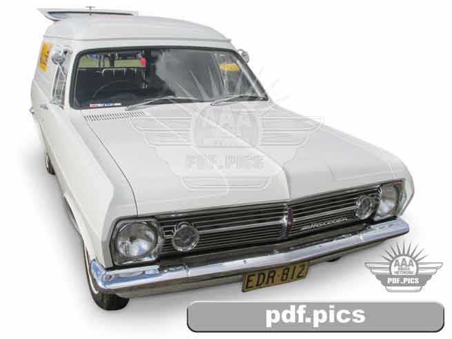 HR Holden Panel Van Front Drivers Side View