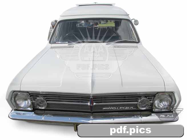 HR Holden Panel Van Front View