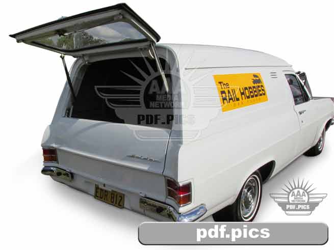 HR Holden Panel Van Rear Drivers Side View