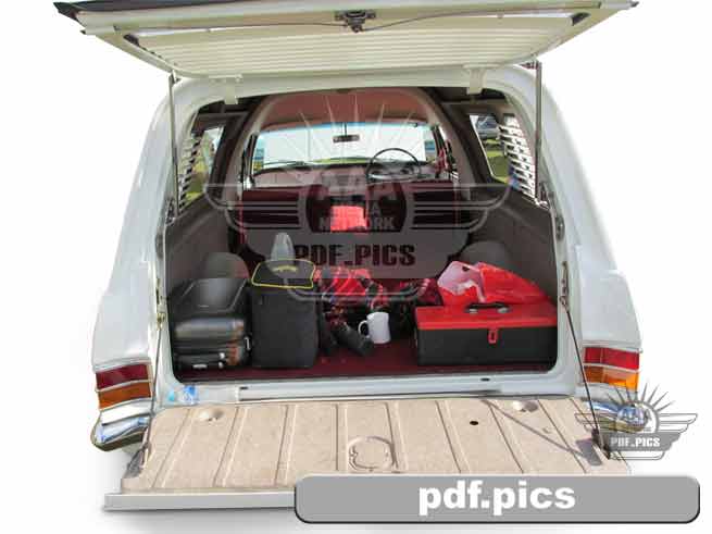 HR Holden Panel Van Rear View