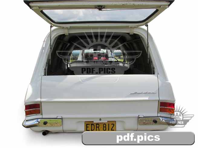 HR Holden Panel Van Rear View