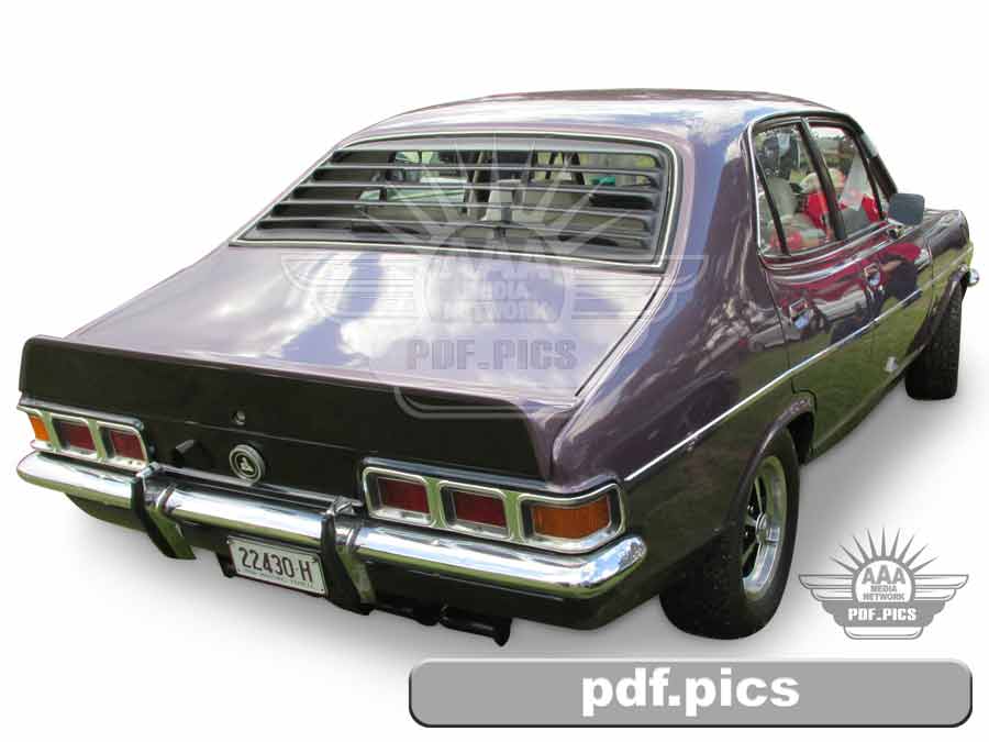 LJ Torana Sedan Rear Drivers Side View