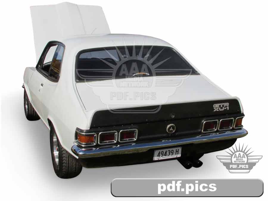 LJ Torana Coupe Rear Passenger Side View
