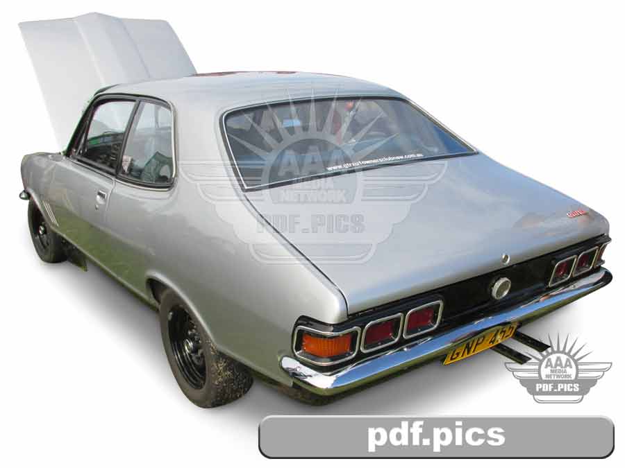 LJ Torana Coupe Rear Passenger Side View