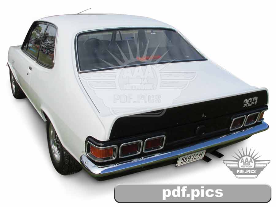 LJ Torana Coupe Rear Passenger Side View