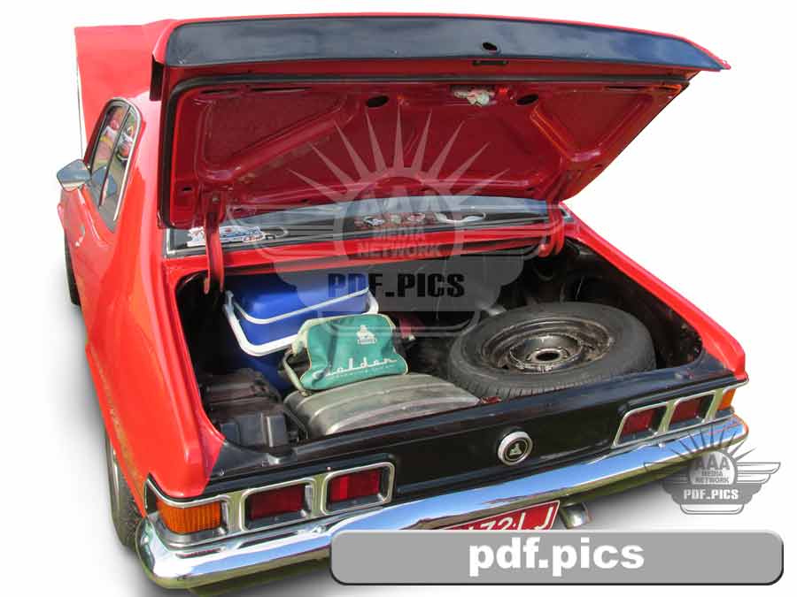 LJ Torana Coupe Rear Passenger Side View