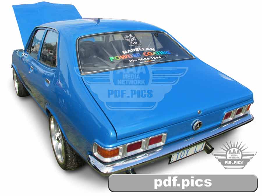 LJ Torana Sedan Rear Passenger Side View