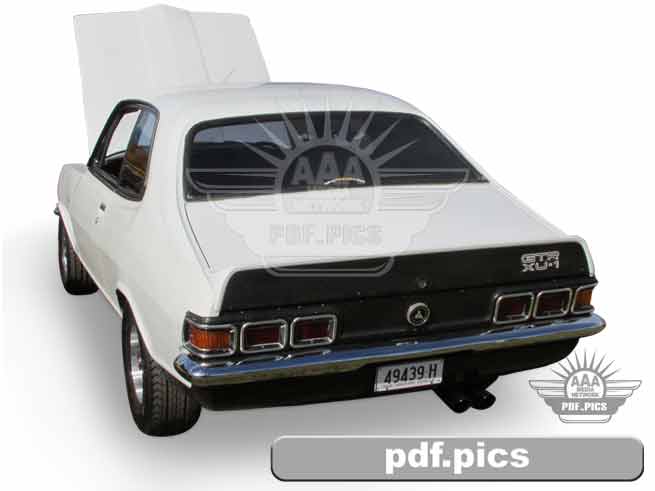 LJ Torana Coupe Rear Passenger Side View