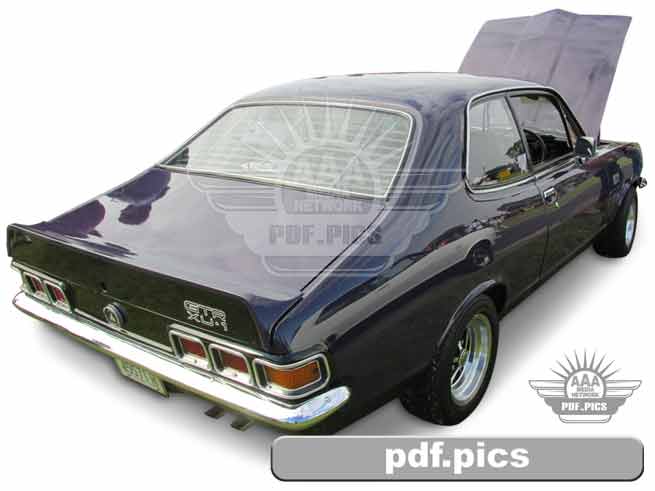 LJ Torana Coupe Rear Drivers Side View