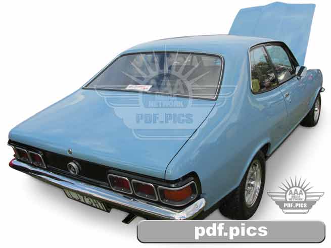 LJ Torana Coupe Rear Drivers Side View