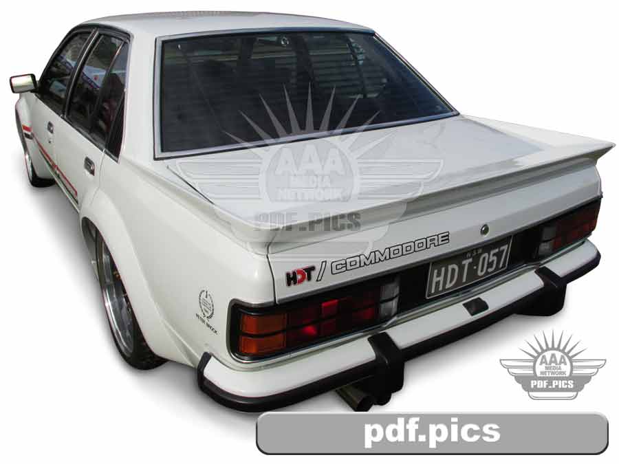 VC Commodore Sedan Rear Passenger Side View