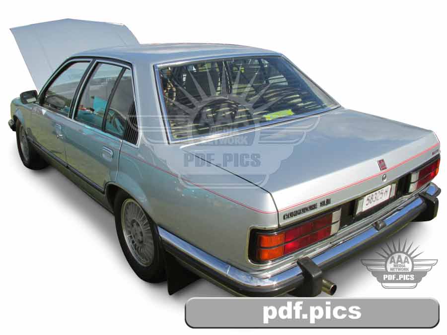 VC Commodore Sedan Rear Passenger Side View