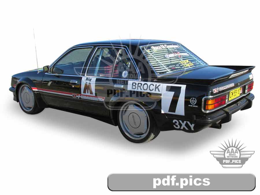 VC Commodore Sedan Rear Passenger Side View
