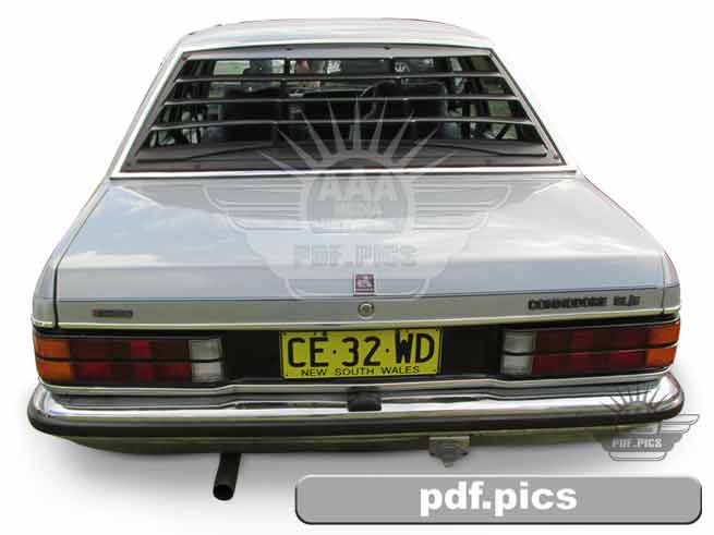 VC Commodore Sedan Rear View