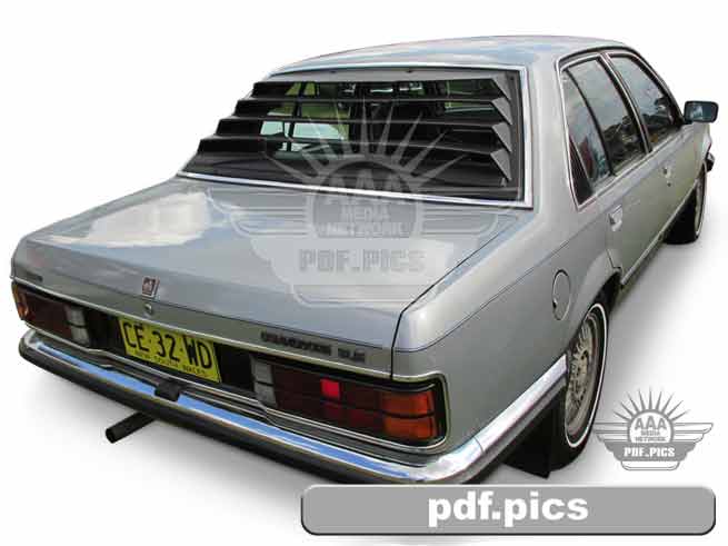 VC Commodore Sedan Rear Drivers Side View