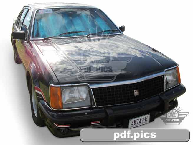 VC Commodore Sedan Front Drivers Side View