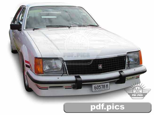 VC Commodore Sedan Front Drivers Side View