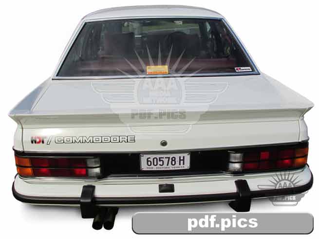 VC Commodore Sedan Rear View