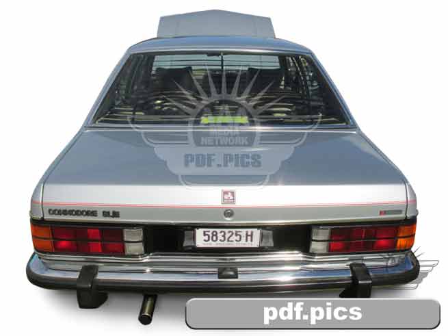 VC Commodore Sedan Rear View