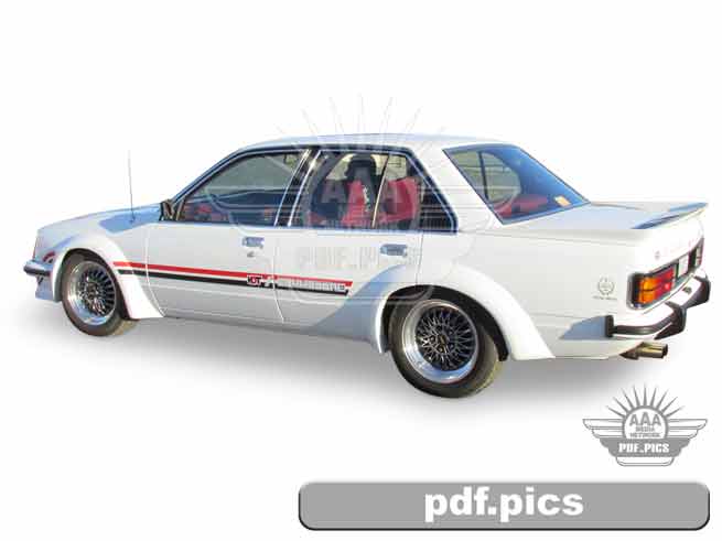 VC Commodore Sedan Rear Passenger Side View