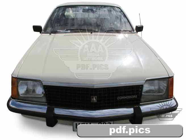 VC Commodore Sedan Front View