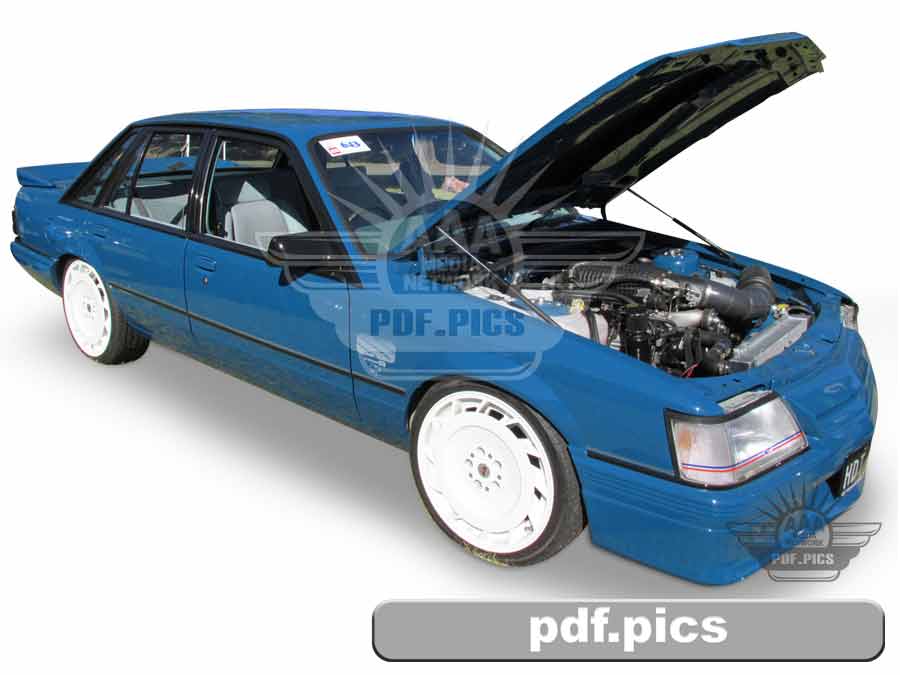 VK Commodore Sedan Front Drivers Side View