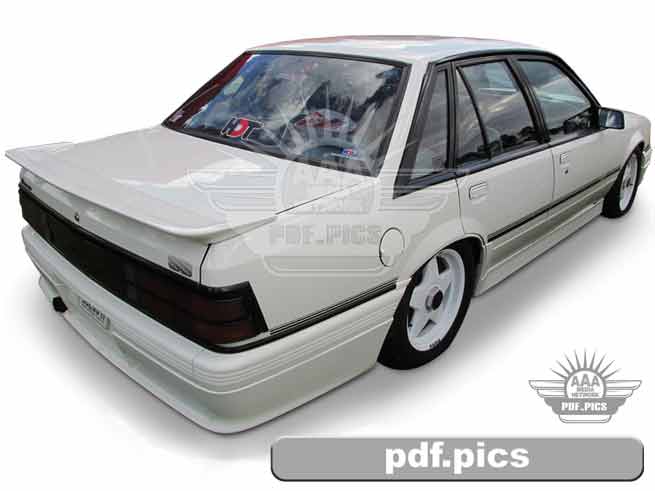 VK Commodore Sedan Rear Drivers Side View