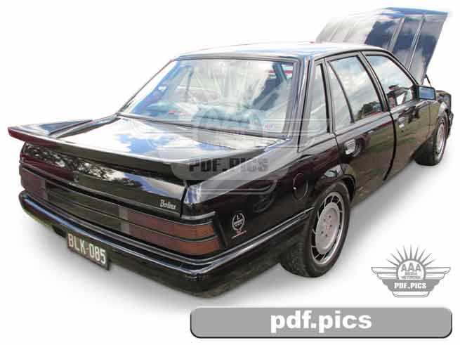 VK Commodore Sedan Rear Drivers Side View