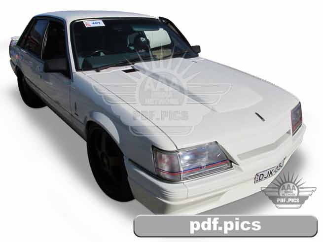 VK Commodore Sedan Front Drivers Side View