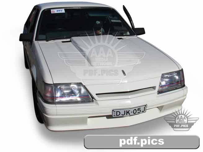 VK Commodore Sedan Front View