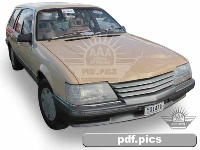 VK Commodore Station Wagon Front Drivers Side View