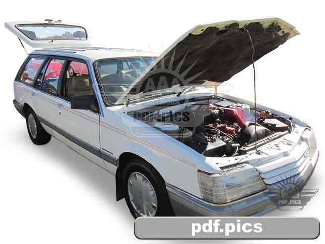 VK Commodore Station Wagon Front Drivers Side View
