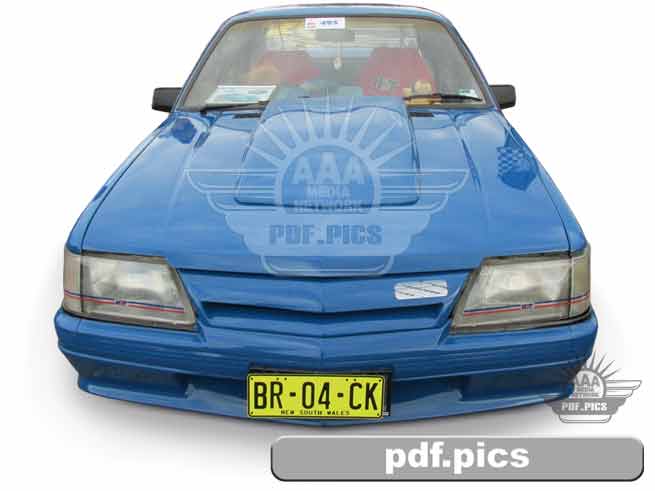 VK Commodore Sedan Front View