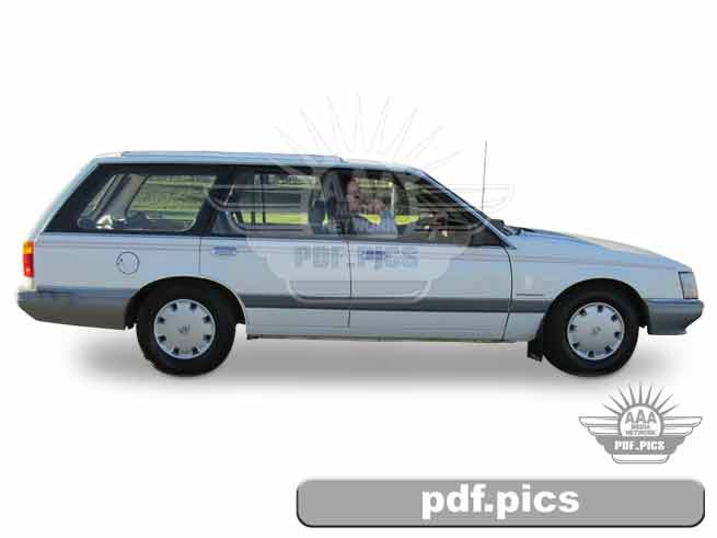 VK Commodore Station Wagon Rear Drivers Side View