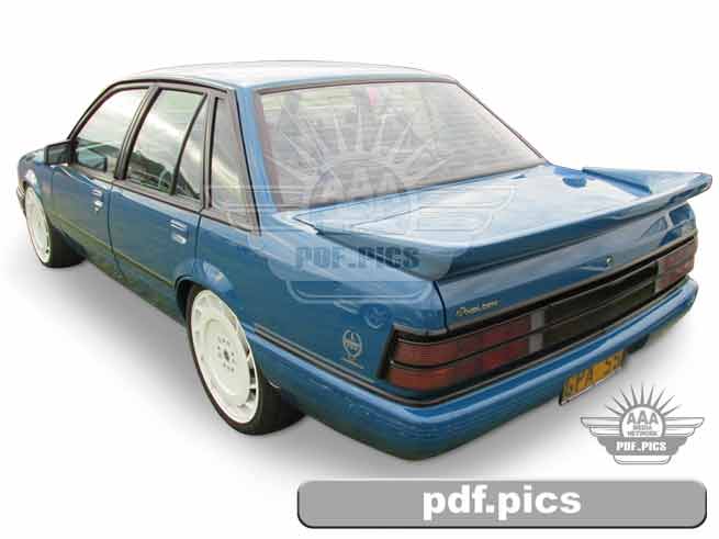 VK Commodore Sedan Rear Passenger Side View