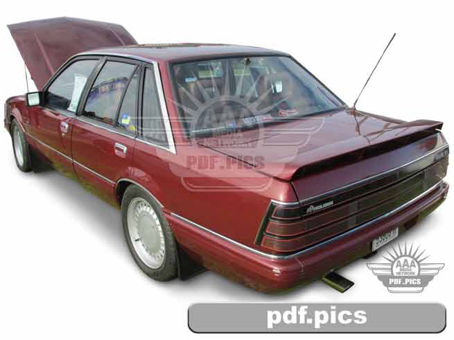 VK Commodore Sedan Rear Passenger Side View