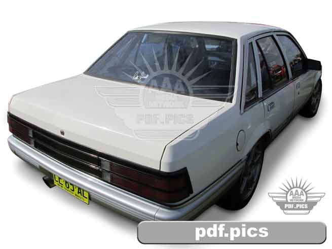 VK Commodore Sedan Rear Drivers Side View
