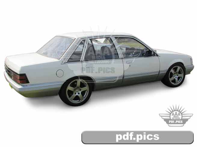VK Commodore Sedan Rear Drivers Side View