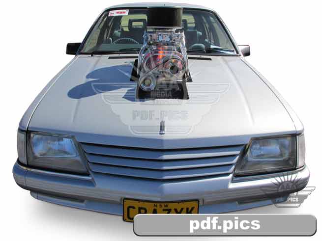 VK Commodore Sedan Front View